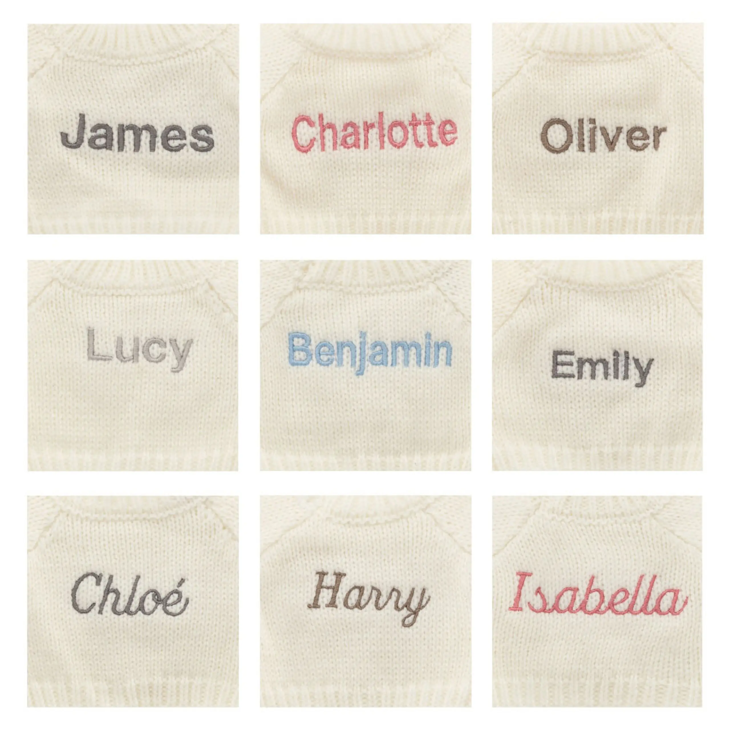 Bashful Blue Bunny with Personalized Cream Jumper - Image 2