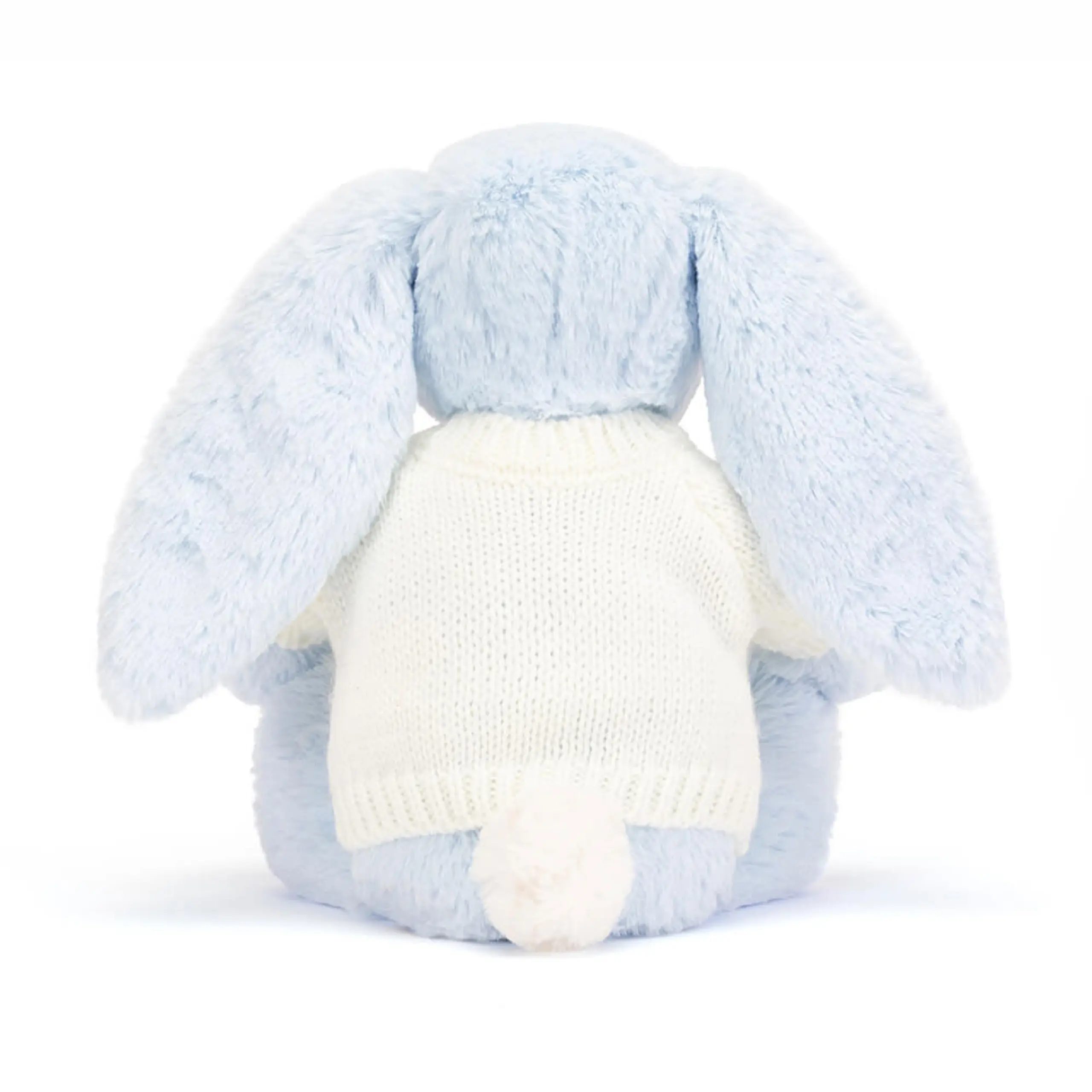 Bashful Blue Bunny with Personalized Cream Jumper - Image 4