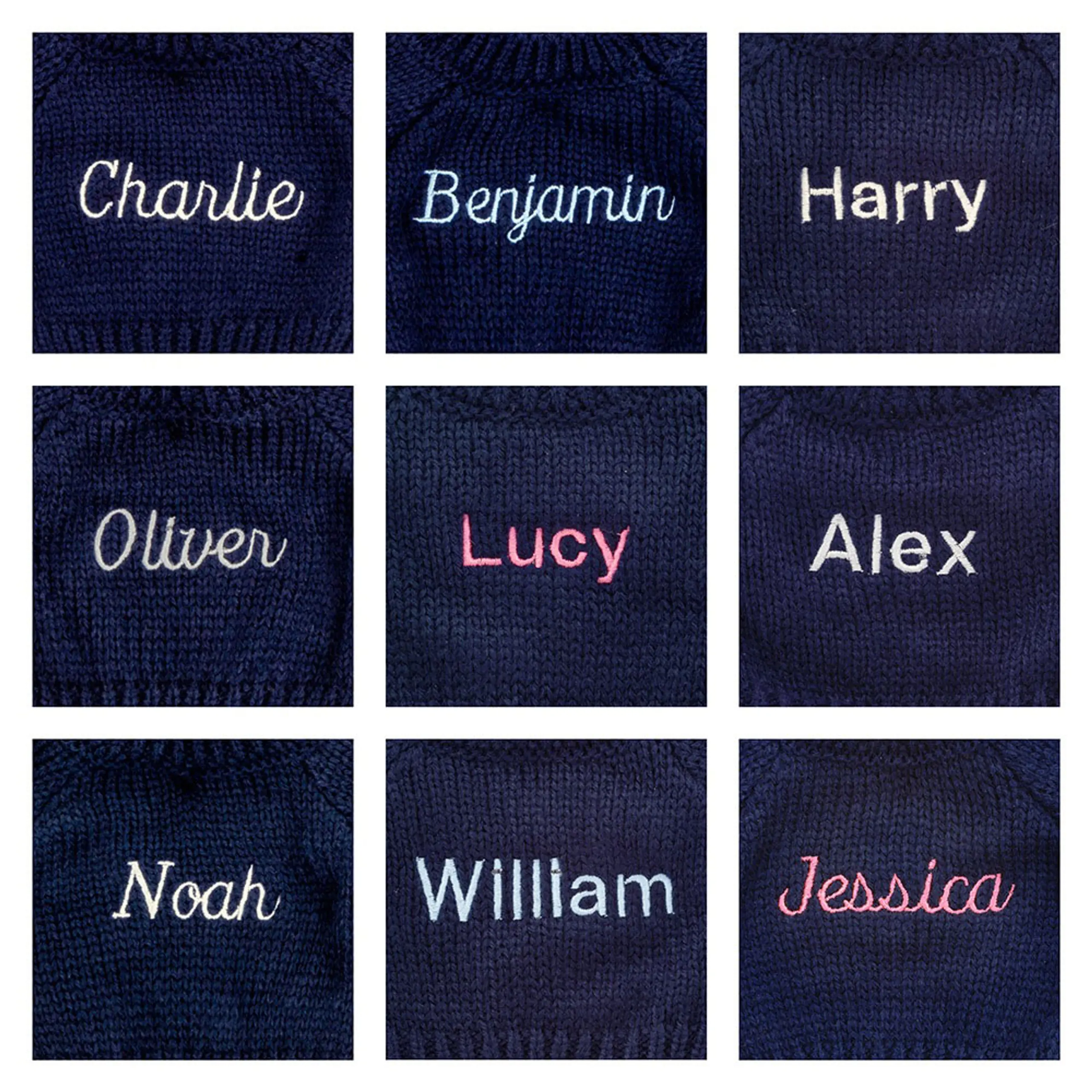 Bashful Black & Cream Puppy with Personalized Navy Jumper - Image 2