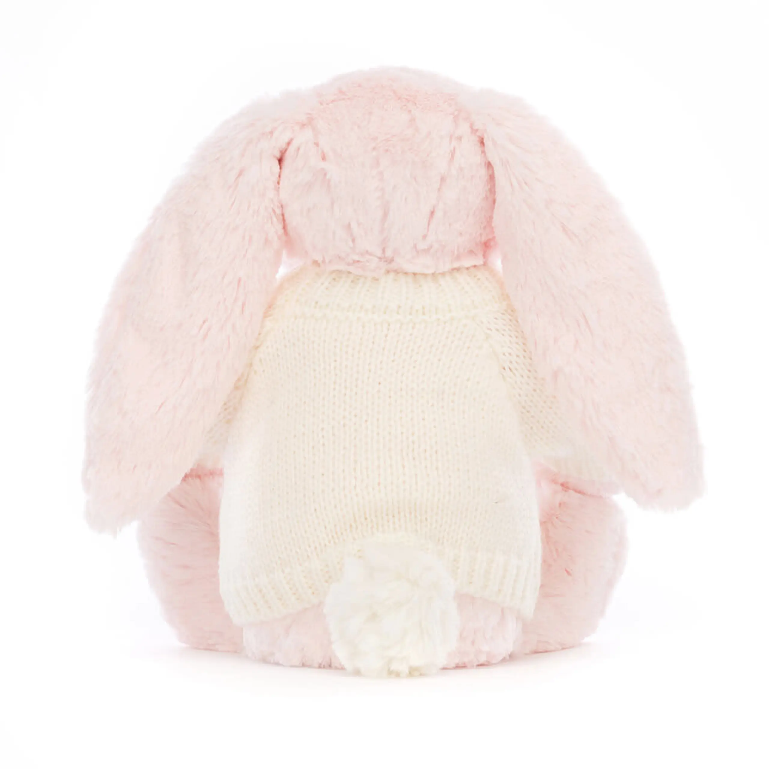 Bashful Pink Bunny with Personalized Cream Jumper - Image 4
